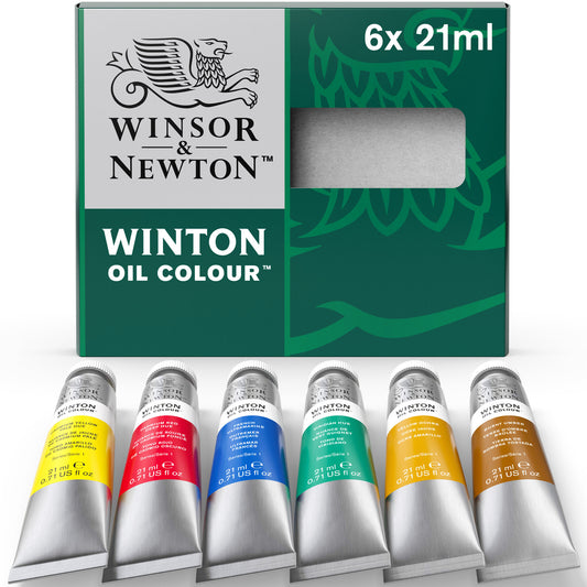 Winsor & Newton Winton Oil Colour 6x21ml Tube Set