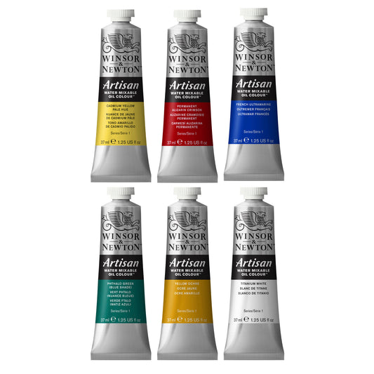 Artisan Water Mixable Oil Colour Beginners Set - 6x37ml Tubes
