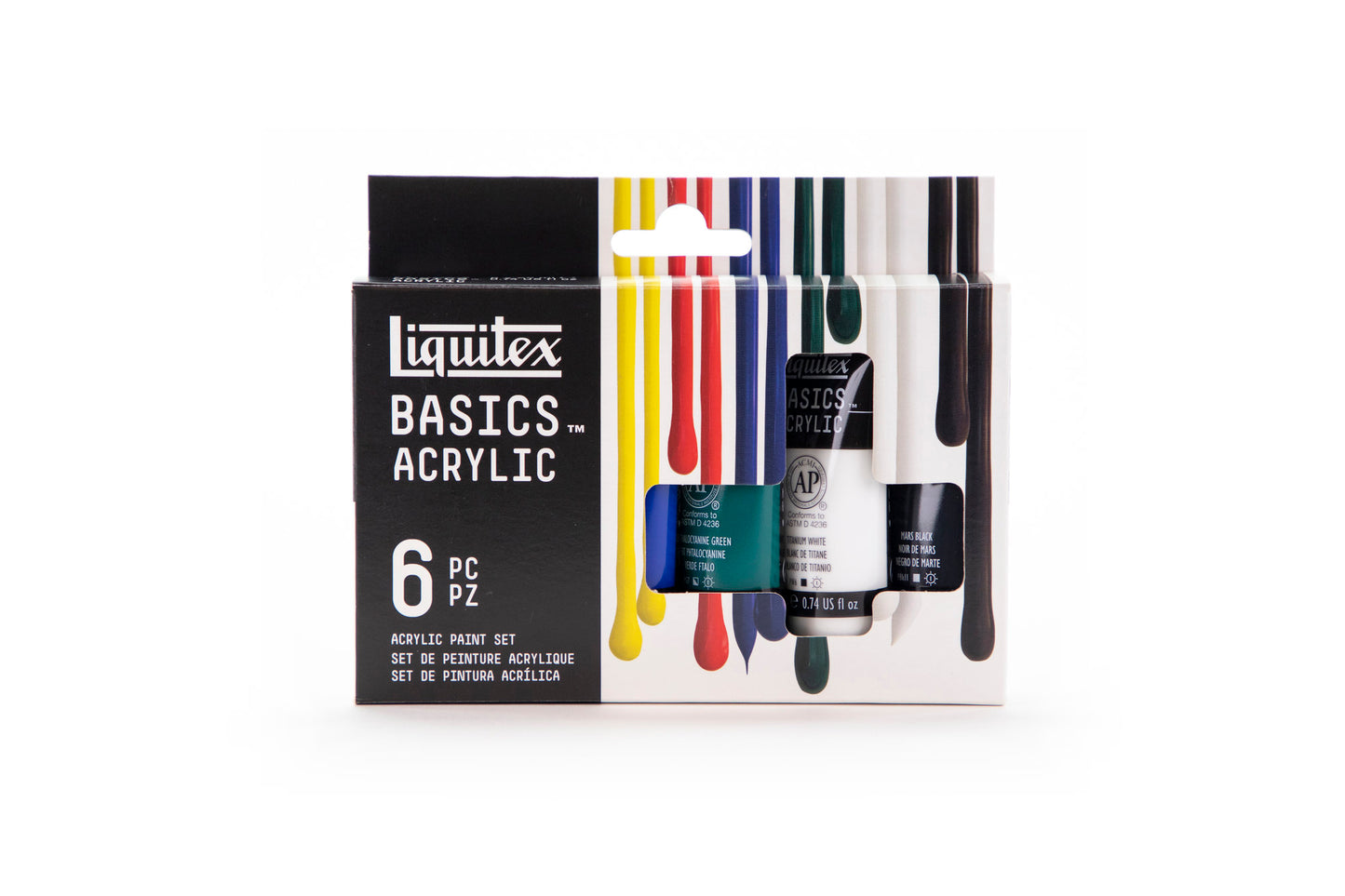 Basics Acrylic Primary Colours Set - 6x22ml