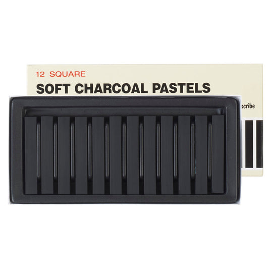 Inscribe Set Of 12 Charcoal Soft Pastels