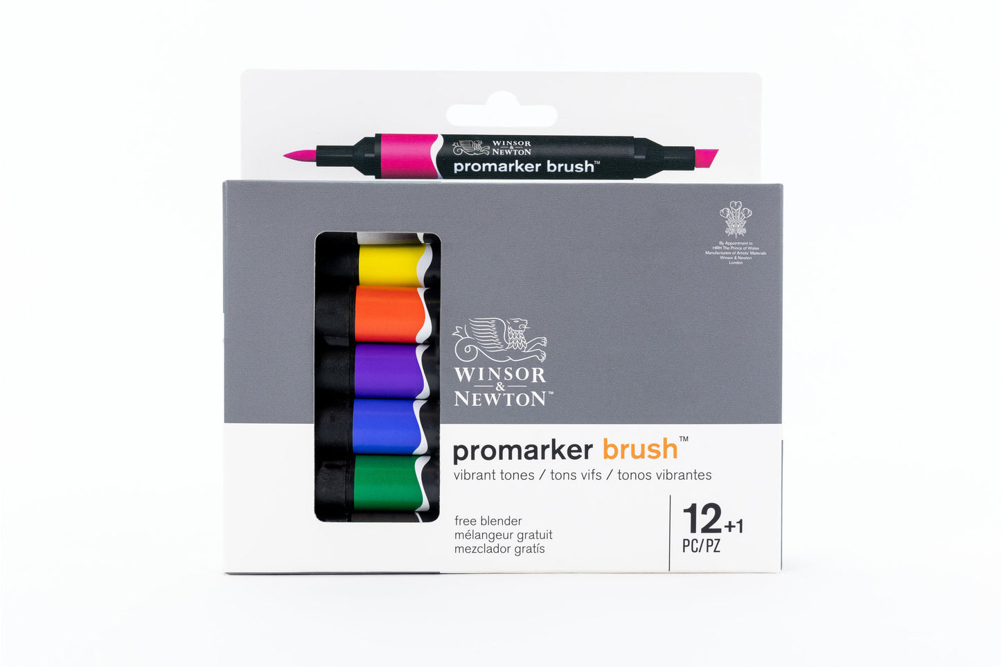 Winsor & Newton Promarker Brush 12+1 Vibrant Tones