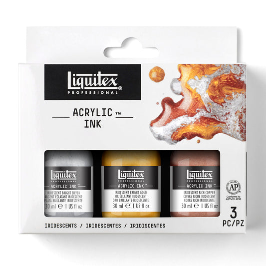 Liquitex Professional Acrylic Ink Set- 3X30ml - Iridescents