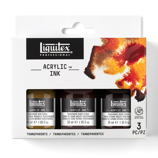 Liquitex Professional Acrylic Ink Set- 3X30ml - Transparents