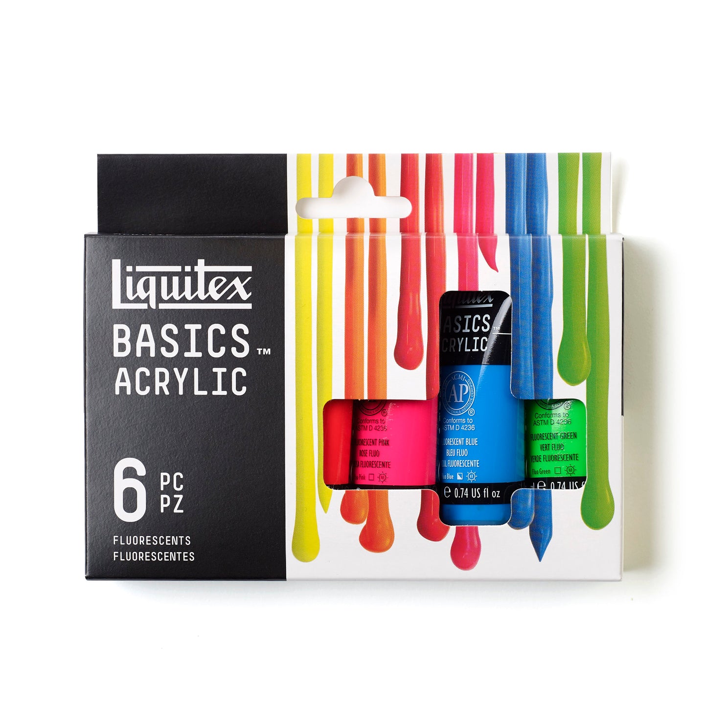 Liquitex Basics Acrylic Set - 6x22ml - Fluorescents