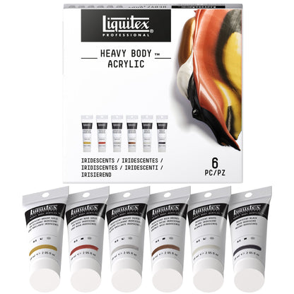 Liquitex Professional Heavy Body Acrylic Set Of 6x59ml Tube Iridescent