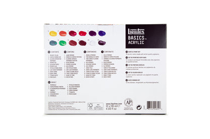 Liquitex Basics Acrylic Colour Set 12x118ml