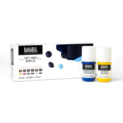 Liquitex Professional Soft Body Acrylic Set - 6x22ml - Mixing