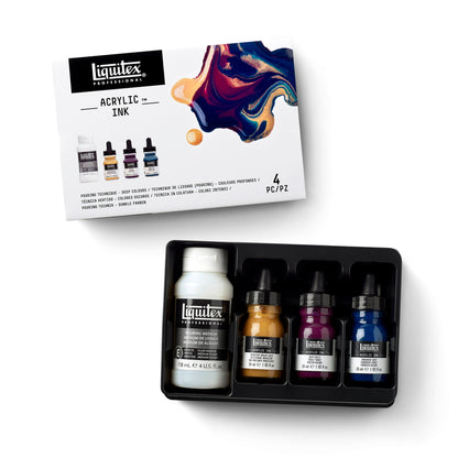 Liquitex Professional Acrylic Ink Set- Pouring Technique - Deep Colors