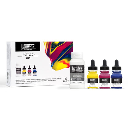 Liquitex Professional Acrylic Ink Set- Pouring Technique - Primary Colors