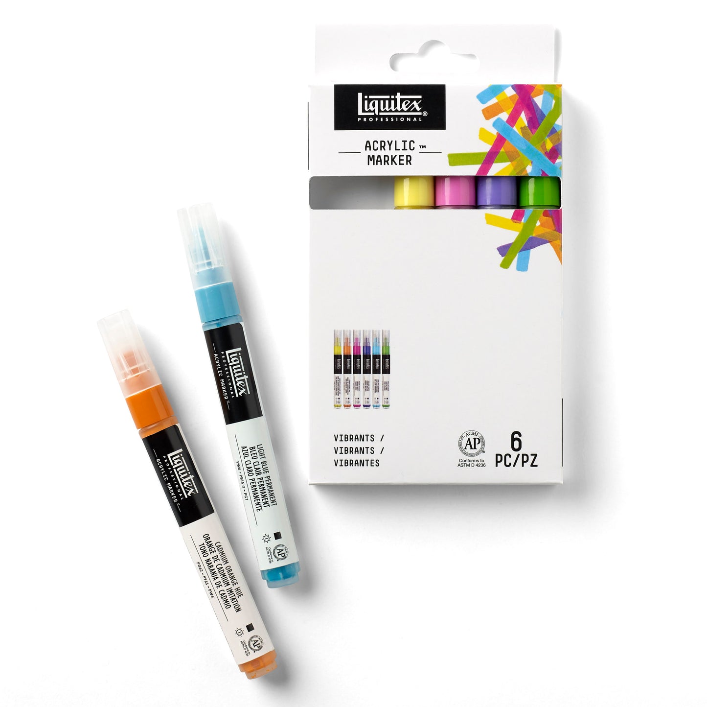 Acrylic Marker Set - 6x2mm - Vibrants