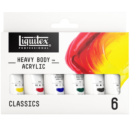 Liquitex Professional Heavy Body Acrylic Set - 6x22ml - Classics