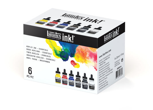 Acrylic Ink Set - 6x30ml - Essentials