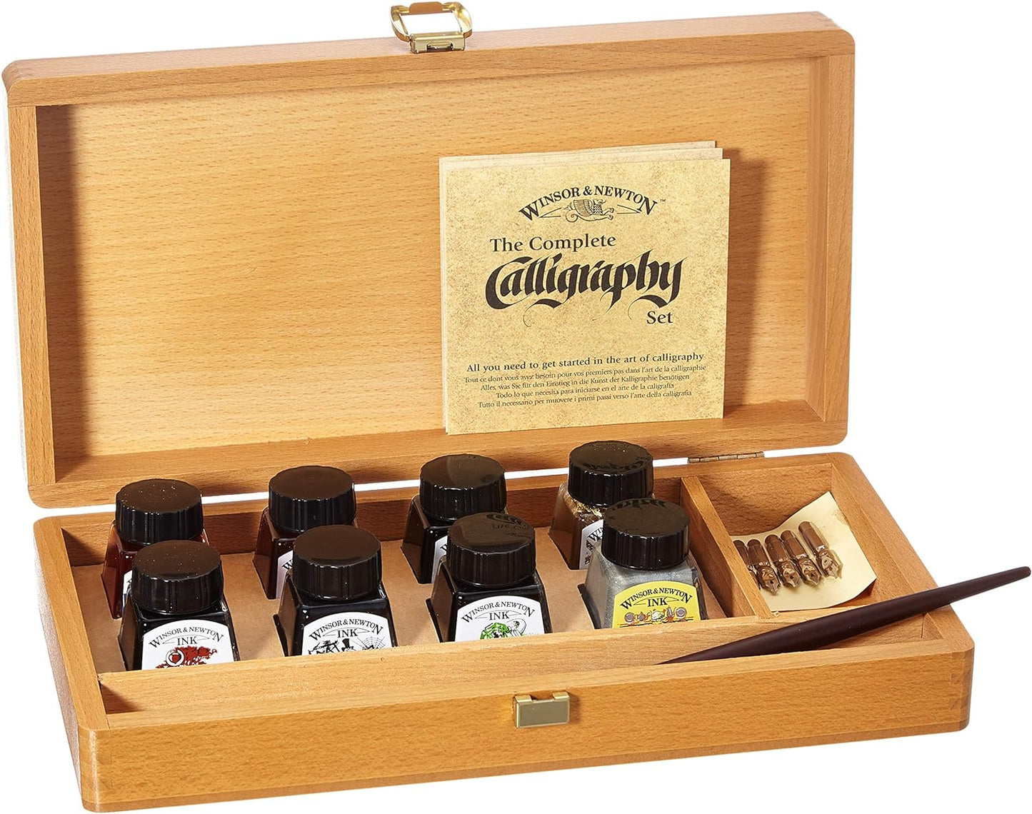 Calligraphy Wooden Box Set - With Drawing Inks