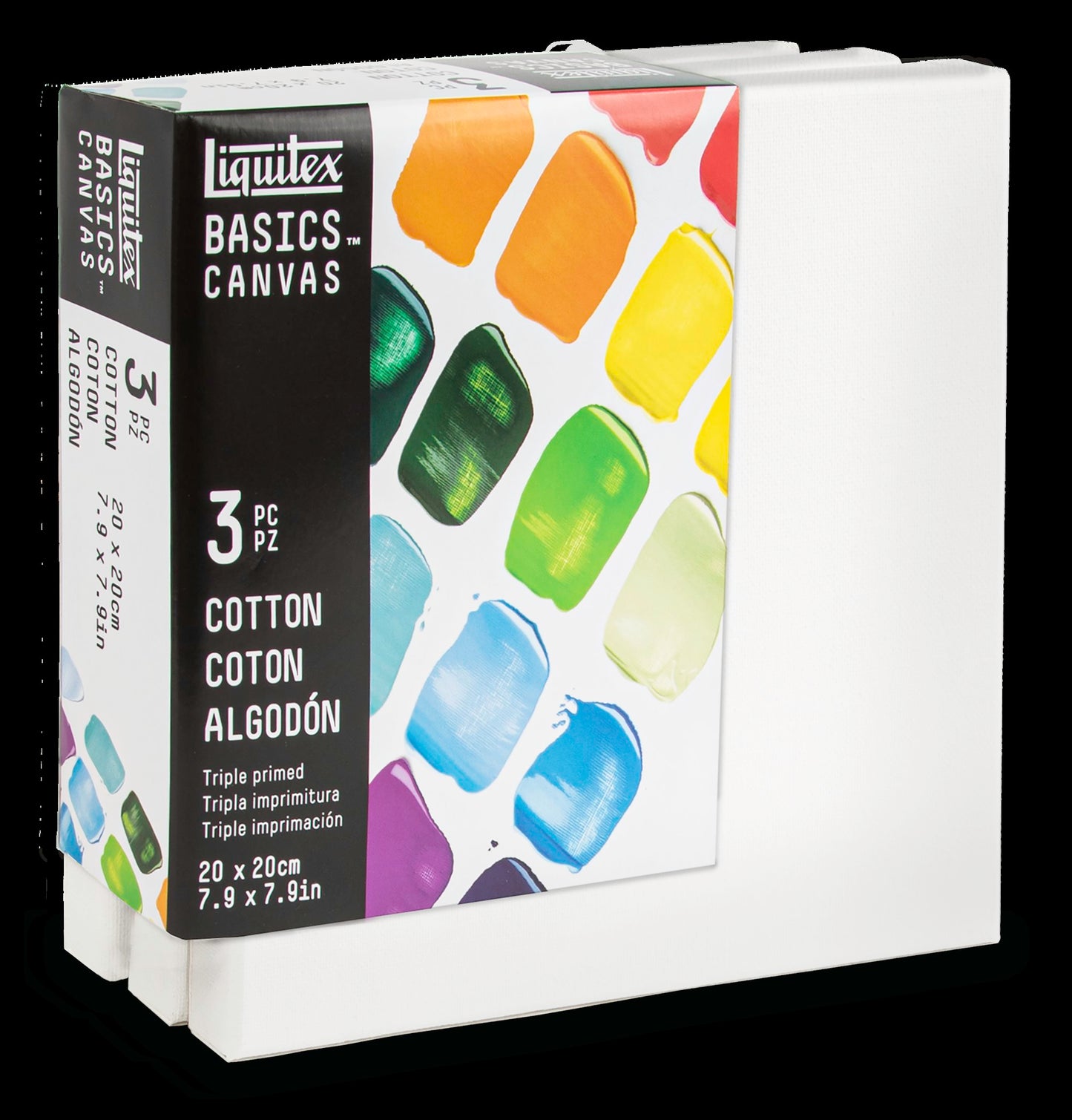 Liquitex Basics Set Of 3 Cotton Canvases 20x20cm